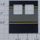K-Line K4610CR Right Hand Blue and Gray Door with Two Yellow Stripes