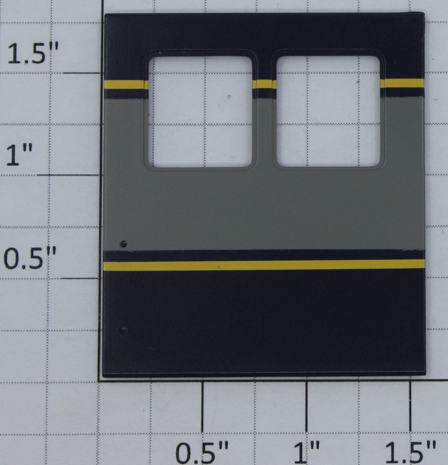 K-Line K4610CR Right Hand Blue and Gray Door with Two Yellow Stripes
