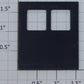 K-Line K4610CR Right Hand Blue and Gray Door with Two Yellow Stripes