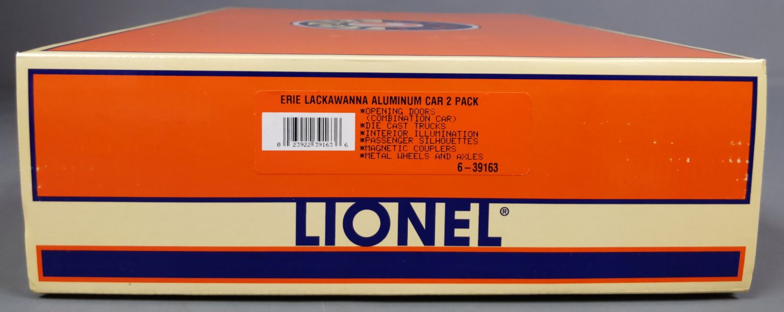Lionel 6-39163 O Gauge Erie Lackawanna Aluminum 2 Car Passenger Set LN/Box