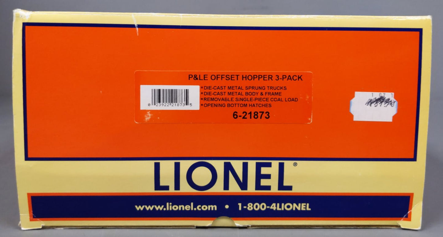 Lionel 6-21873 O Gauge Pittsburg & Lake Erie Offset Hopper Cars (Set of 3)