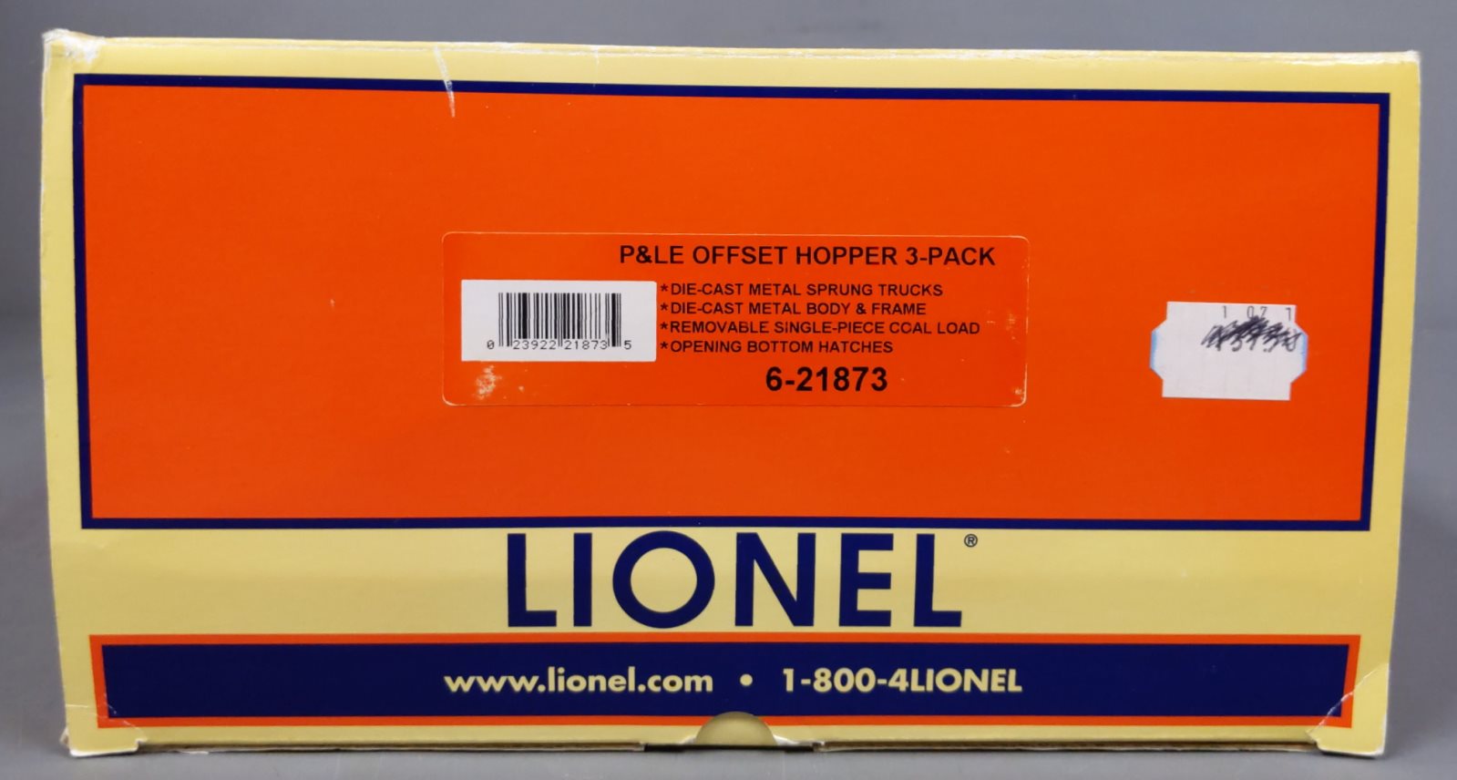 Lionel 6-21873 O Gauge Pittsburg & Lake Erie Offset Hopper Cars (Set of 3)