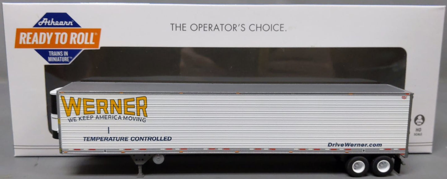 Athearn 29865 HO Werner 53' Reefer Trailer RTR #28860