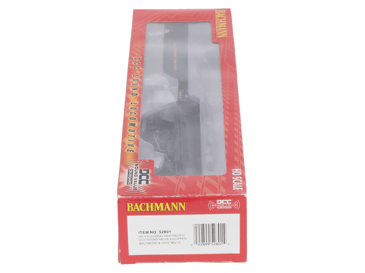 Bachmann 52801 HO Baltimore & Ohio 4-6-2 Light Pacific #5213 w/DCC/Sound