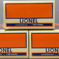 Lionel 6-39292 O Gauge Monopoly PA, NY Ave, Boardwalk Boxcars