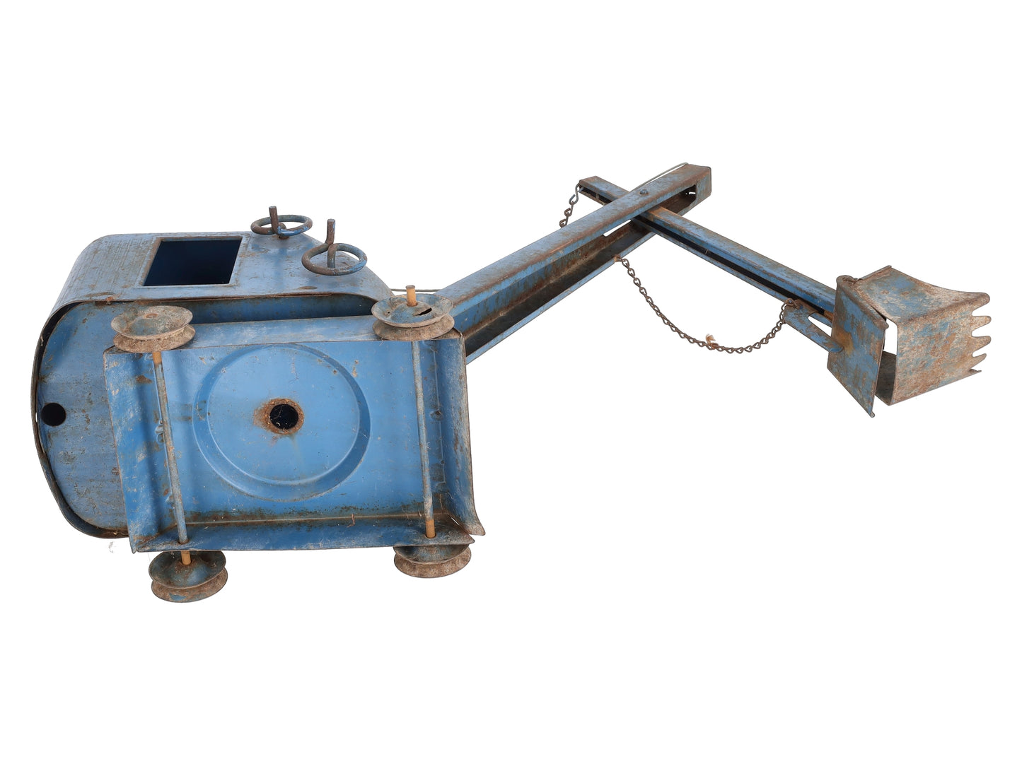 Structo Toys Vintage Pressed Steel Blue Digger