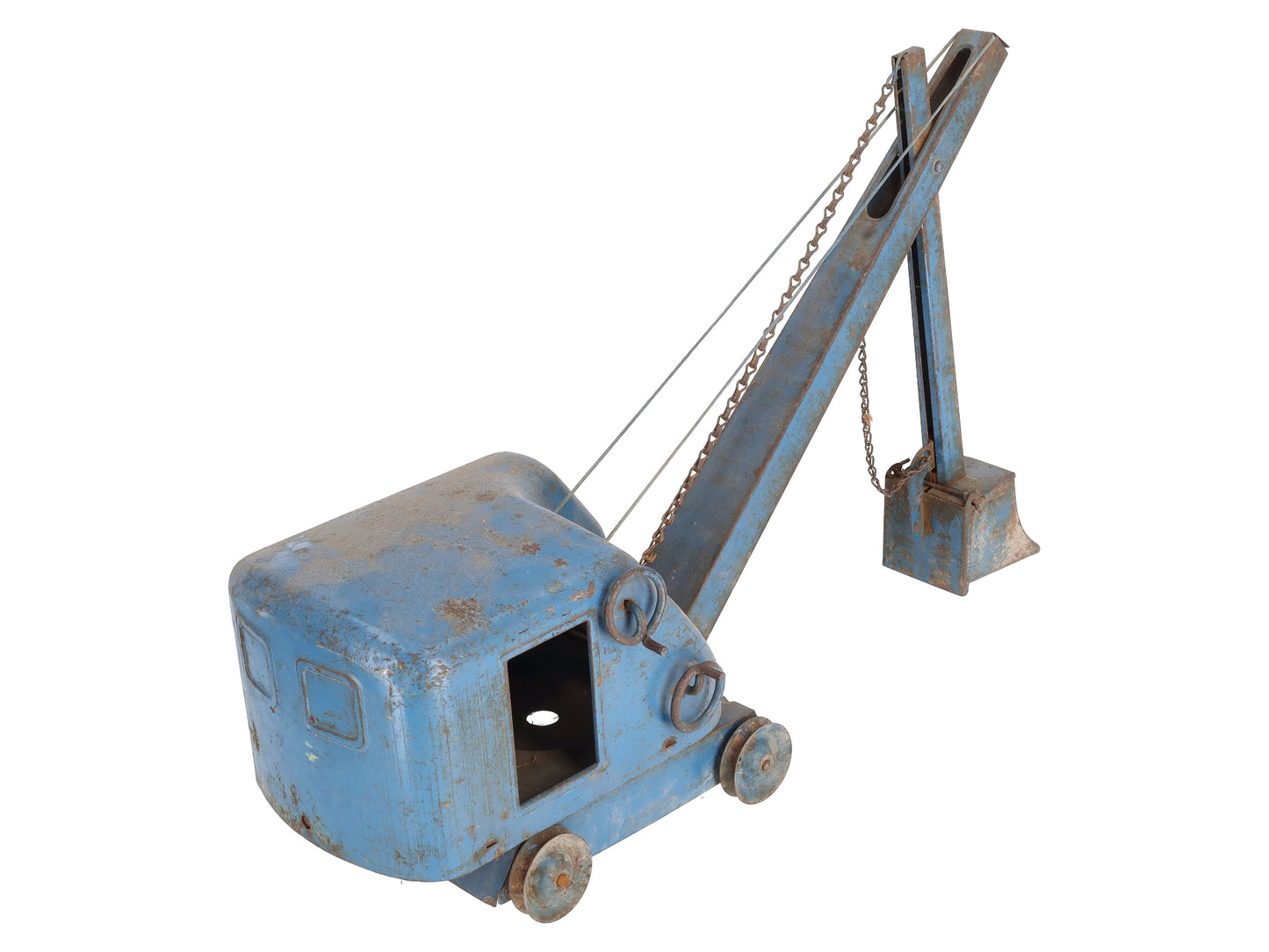 Structo Toys Vintage Pressed Steel Blue Digger
