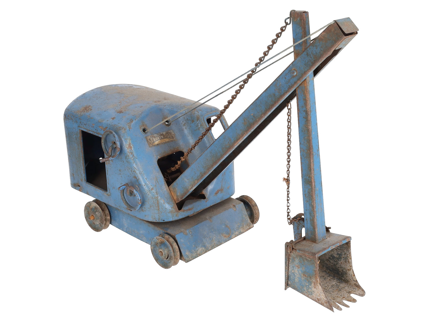 Structo Toys Vintage Pressed Steel Blue Digger