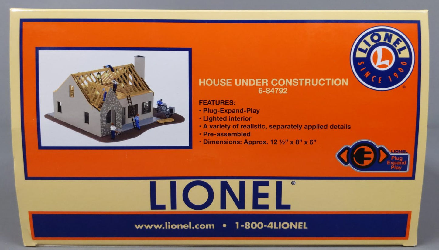 Lionel 6-84792 O House Under Construction Built-Up Building - Plug & Play