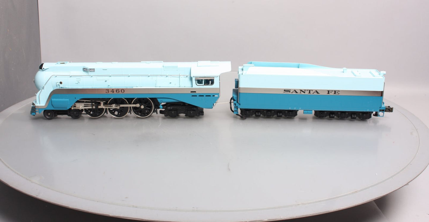 Weaver 3460 BRASS Santa Fe Blue Goose 4-6-4 Steam Loco & Tender (3-Rail) #3460 LN/Box