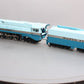 Weaver 3460 BRASS Santa Fe Blue Goose 4-6-4 Steam Loco & Tender (3-Rail) #3460 LN/Box