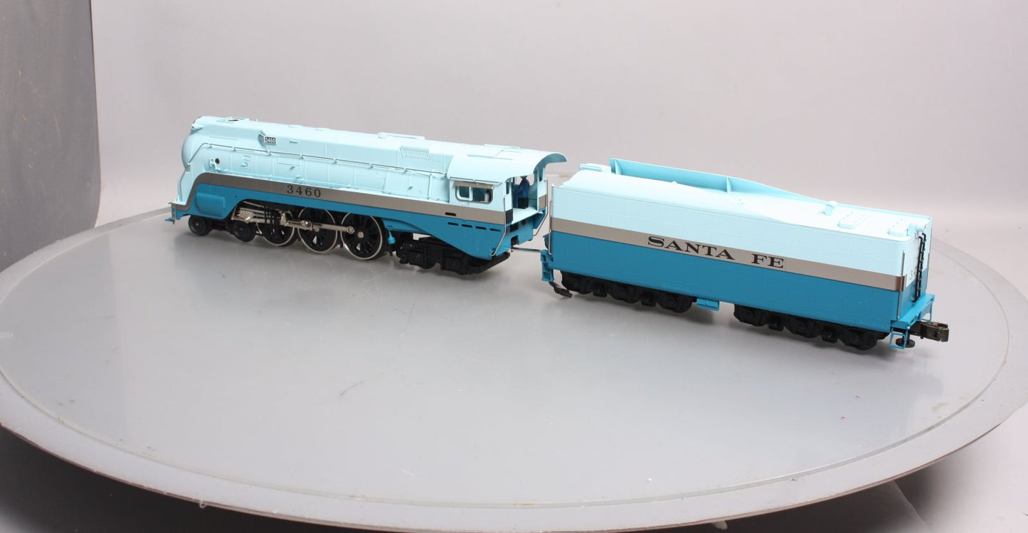 Weaver 3460 BRASS Santa Fe Blue Goose 4-6-4 Steam Loco & Tender (3-Rail) #3460 LN/Box