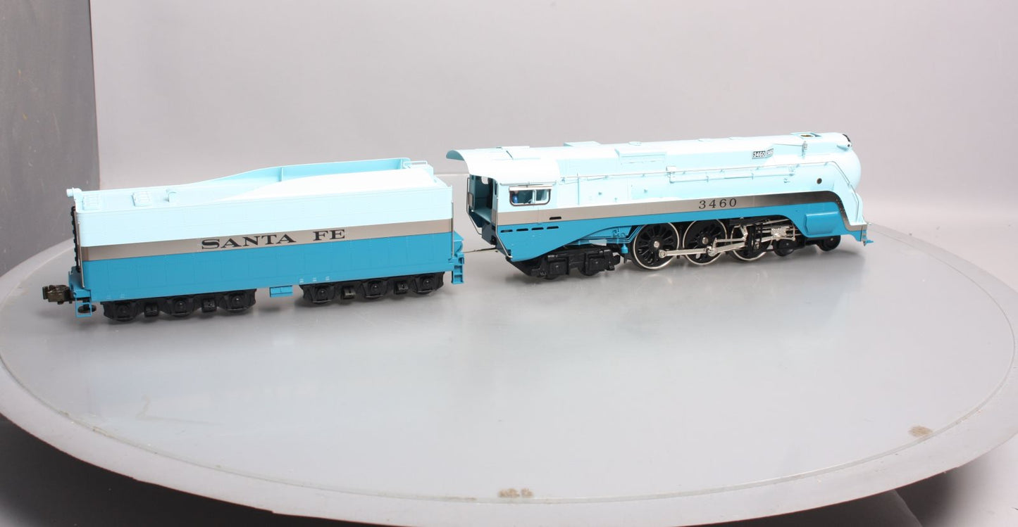 Weaver 3460 BRASS Santa Fe Blue Goose 4-6-4 Steam Loco & Tender (3-Rail) #3460 LN/Box