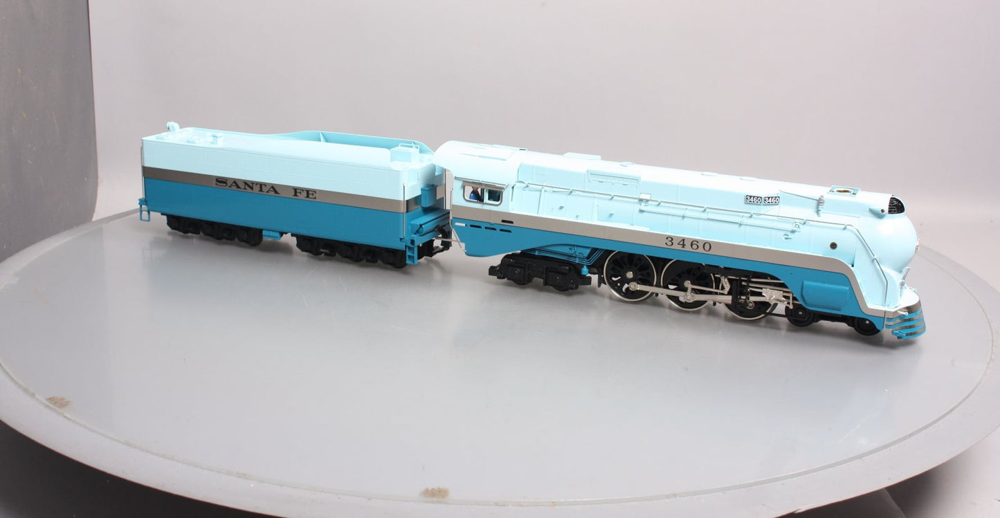 Weaver 3460 BRASS Santa Fe Blue Goose 4-6-4 Steam Loco & Tender (3-Rail) #3460 LN/Box