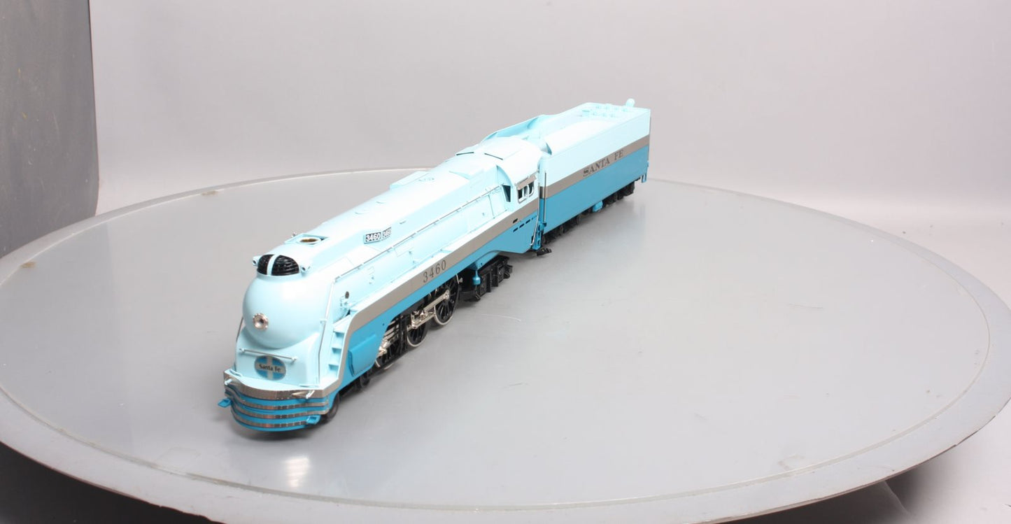 Weaver 3460 BRASS Santa Fe Blue Goose 4-6-4 Steam Loco & Tender (3-Rail) #3460 LN/Box