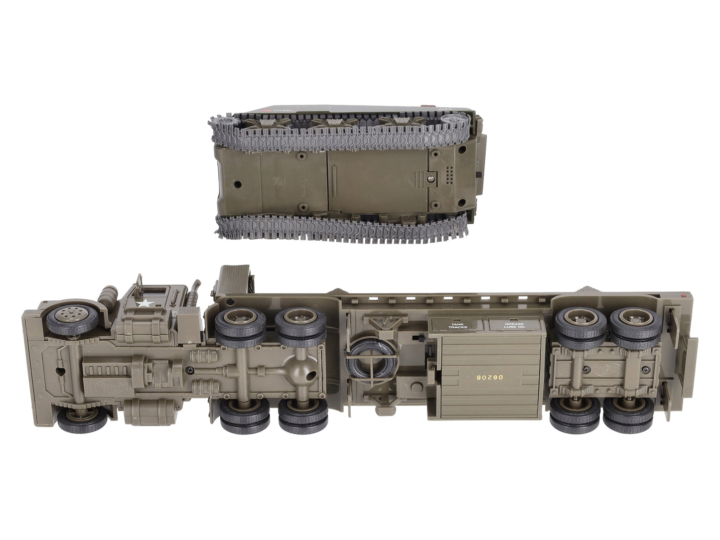 TMT 18420 US Army Flatbed Truck w/ Sherman Tank Load