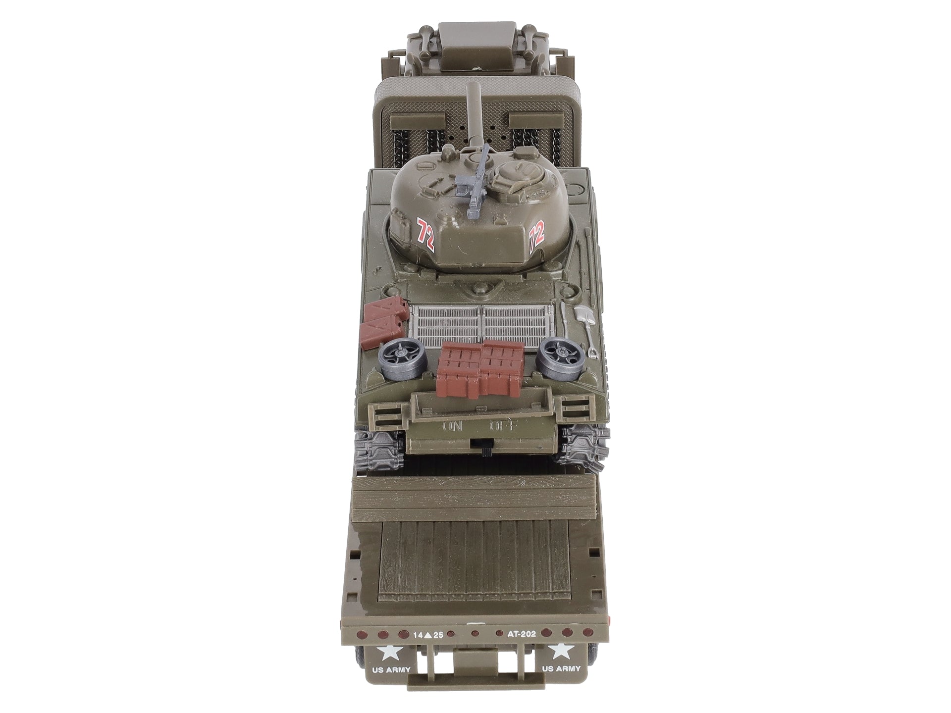 TMT 18420 US Army Flatbed Truck w/ Sherman Tank Load