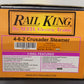 MTH 30-1152-1 O Reading 4-6-2 Crusader Steam Locomotive & Tender #118 w/PS1 NIB