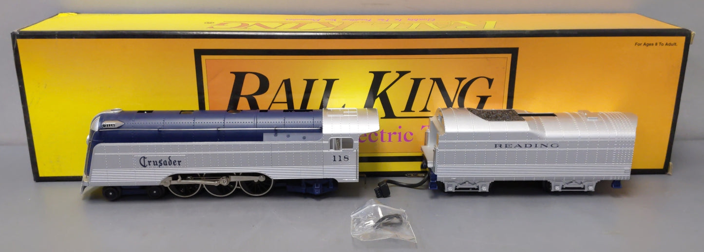 MTH 30-1152-1 O Reading 4-6-2 Crusader Steam Locomotive & Tender #118 w/PS1 NIB