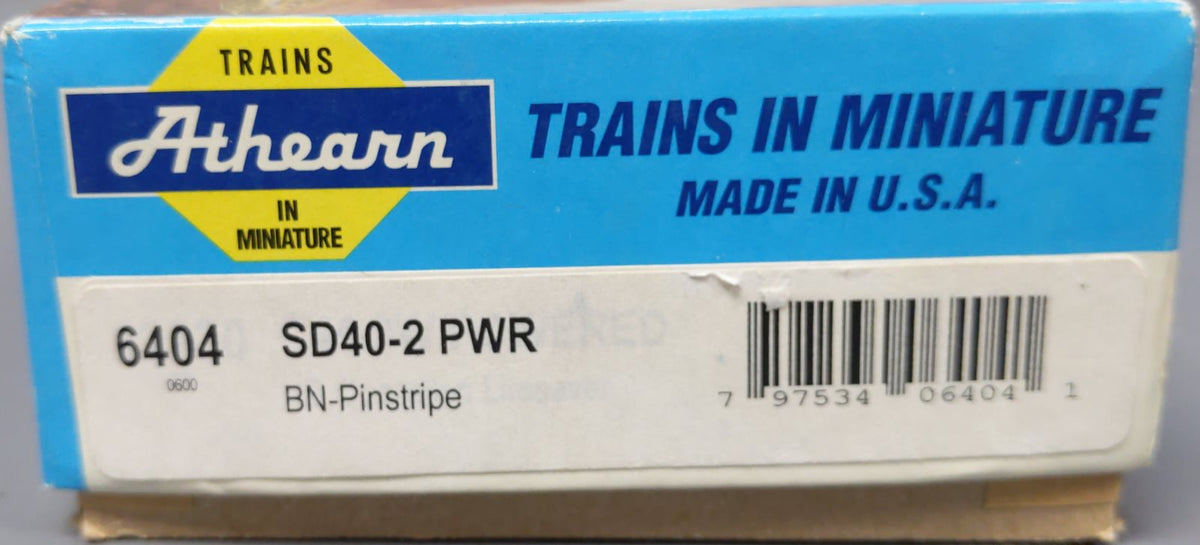 Athearn 6404 HO Burlington Northern SD40-2 Locomotive #8003 NIB