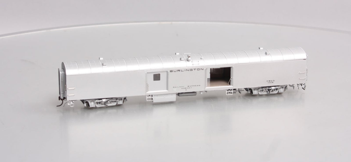 Rapido Trains 106120 HO Chicago,Burlington & Quincy 73' 6" Smooth Side #1006 NIB