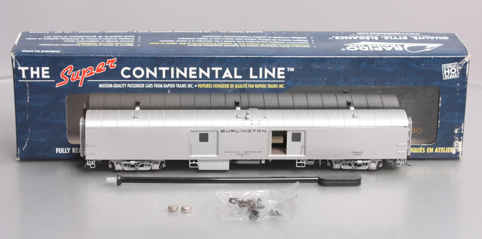 Rapido Trains 106120 HO Chicago,Burlington & Quincy 73' 6