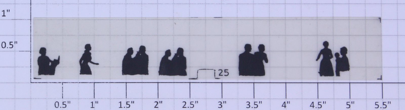 Lionel 2625-25U Madison Car Silhouette Window Strip