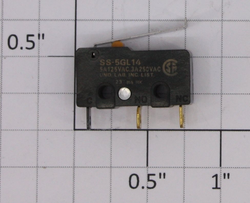 MTH BB-0000021 5 Amp 125 VAC / 3 Amp 250 VAC Micro Cherry Switch