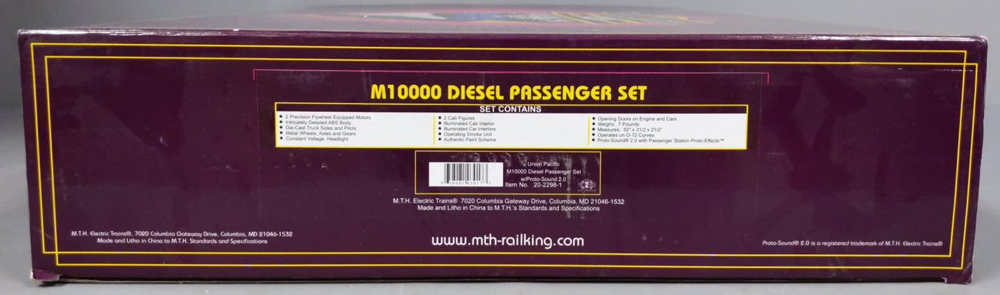 MTH 20-2298-1 O Gauge Union Pacific M10000 Diesel Passenger Train Set w/PS2 LN/Box