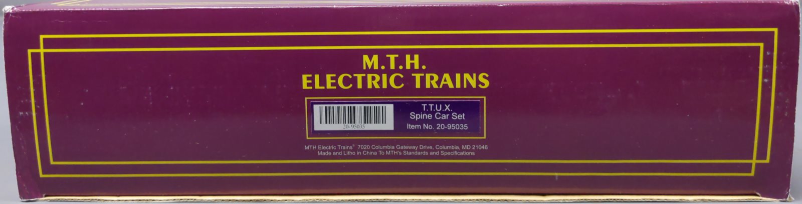 MTH 20-95035 O Gauge T.T.U.X. Spine Car Set with Loads (Set of 5) EX/Box