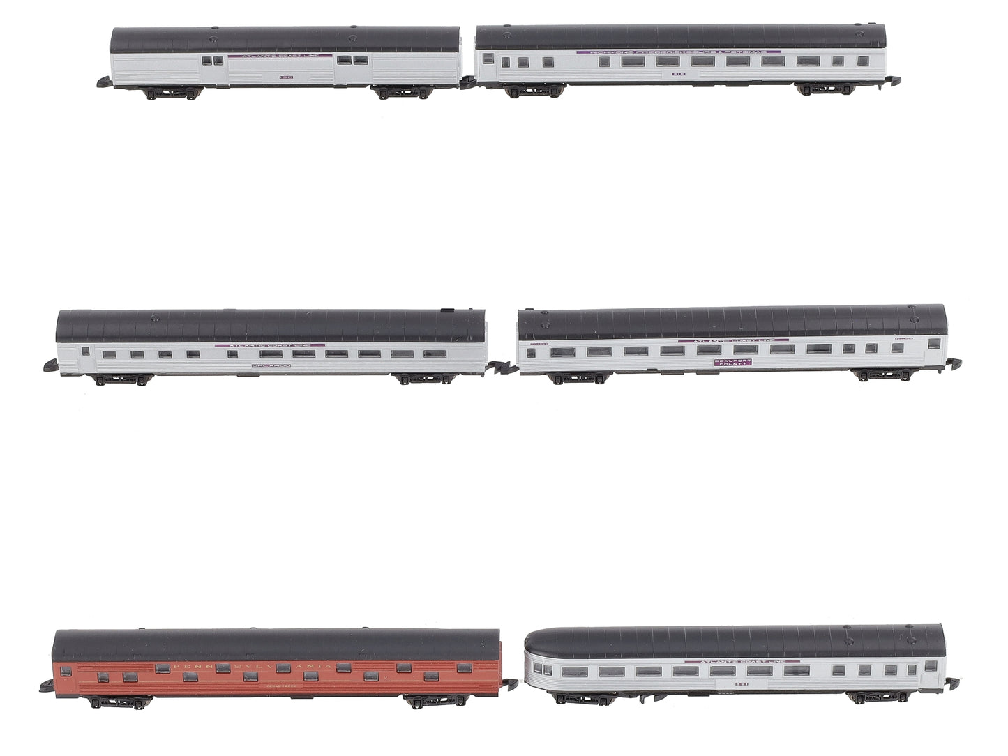Marklin 87846 Z Atlantic Coast Line Passenger Car Set (Set of 6) LN
