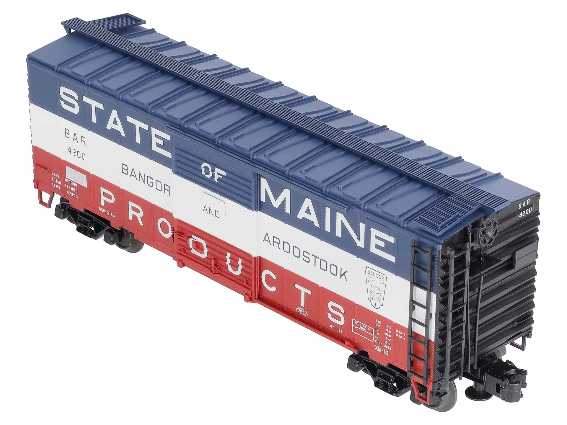 Atlas 0501-2 O B&A State of Maine 40' Sliding Door Boxcar LN/Box