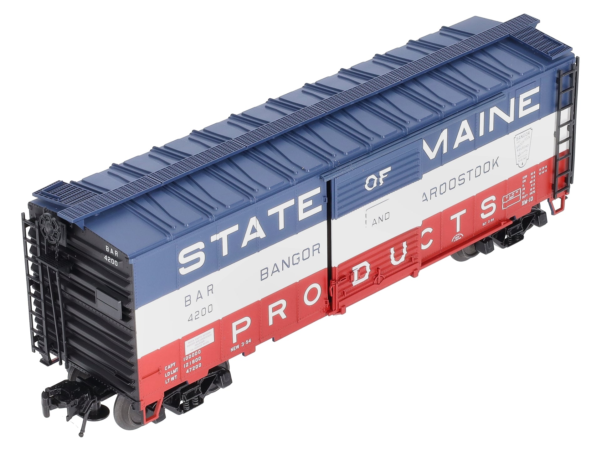Atlas 0501-2 O B&A State of Maine 40' Sliding Door Boxcar LN/Box