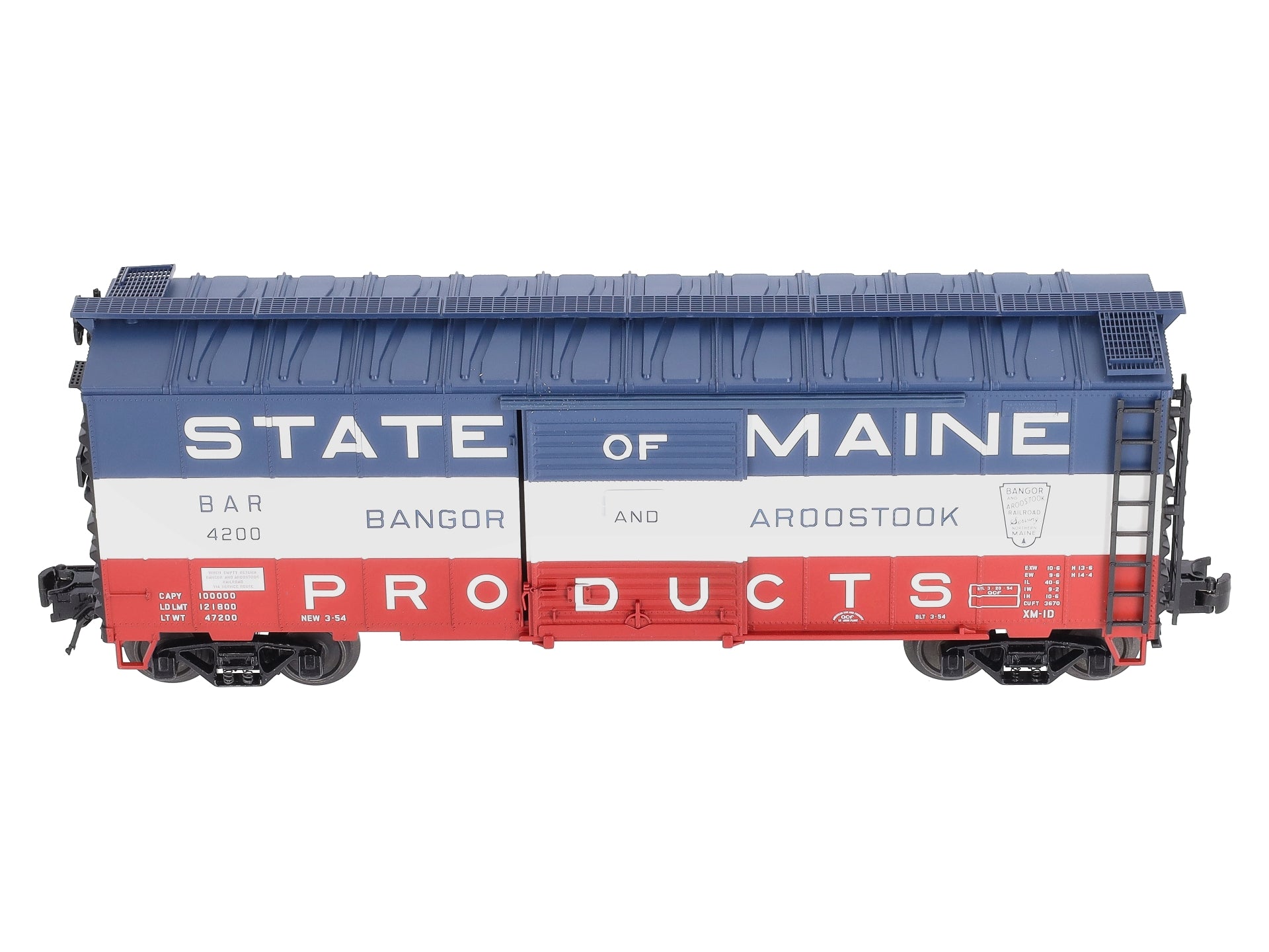 Atlas 0501-2 O B&A State of Maine 40' Sliding Door Boxcar LN/Box