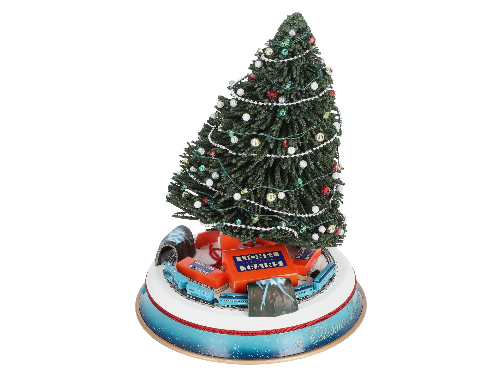 Lionel 7-22991 O Gauge Christmas Tree w/Blue Comet Train EX/Box