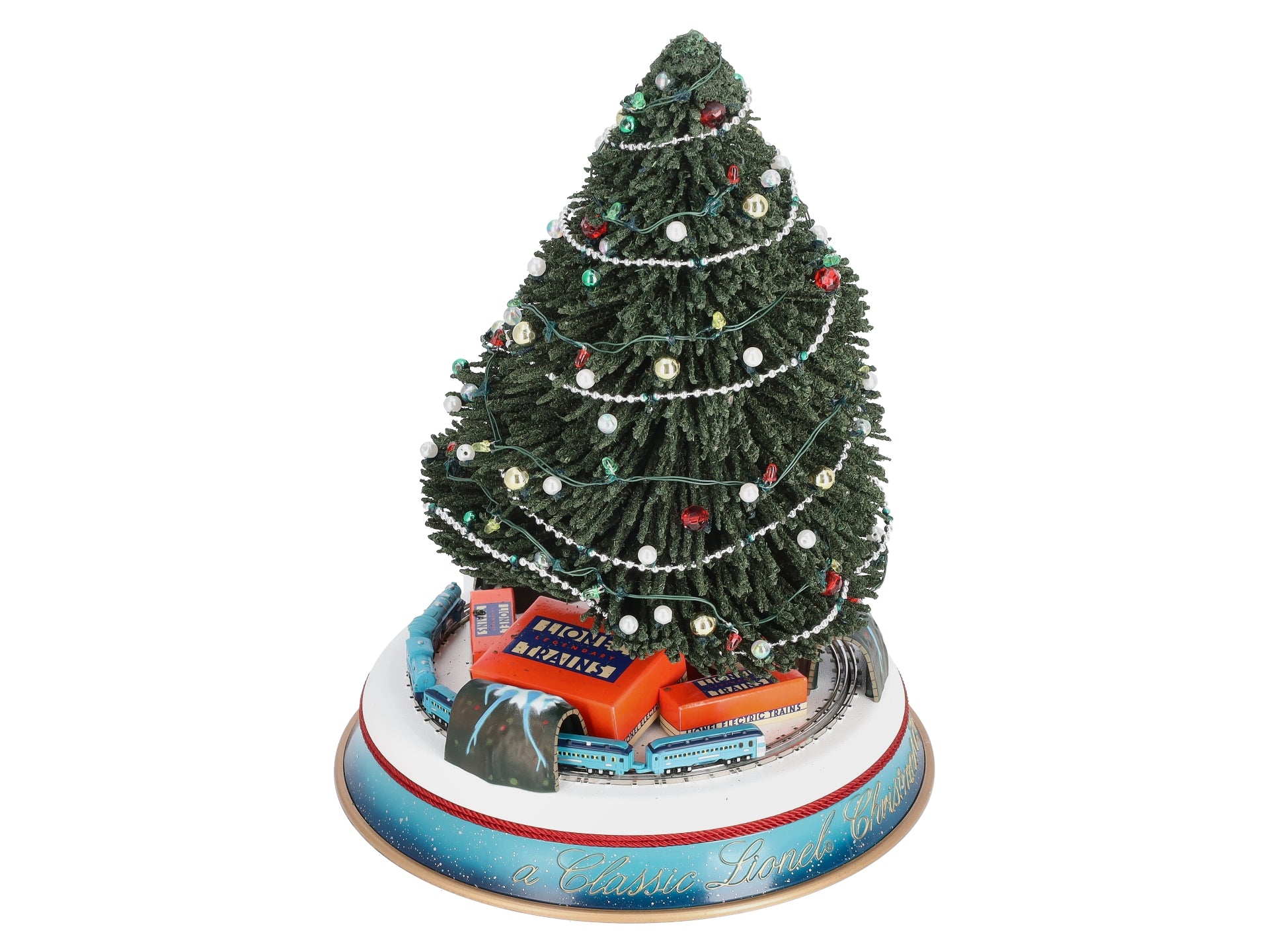 Lionel 7-22991 O Gauge Christmas Tree w/Blue Comet Train EX/Box