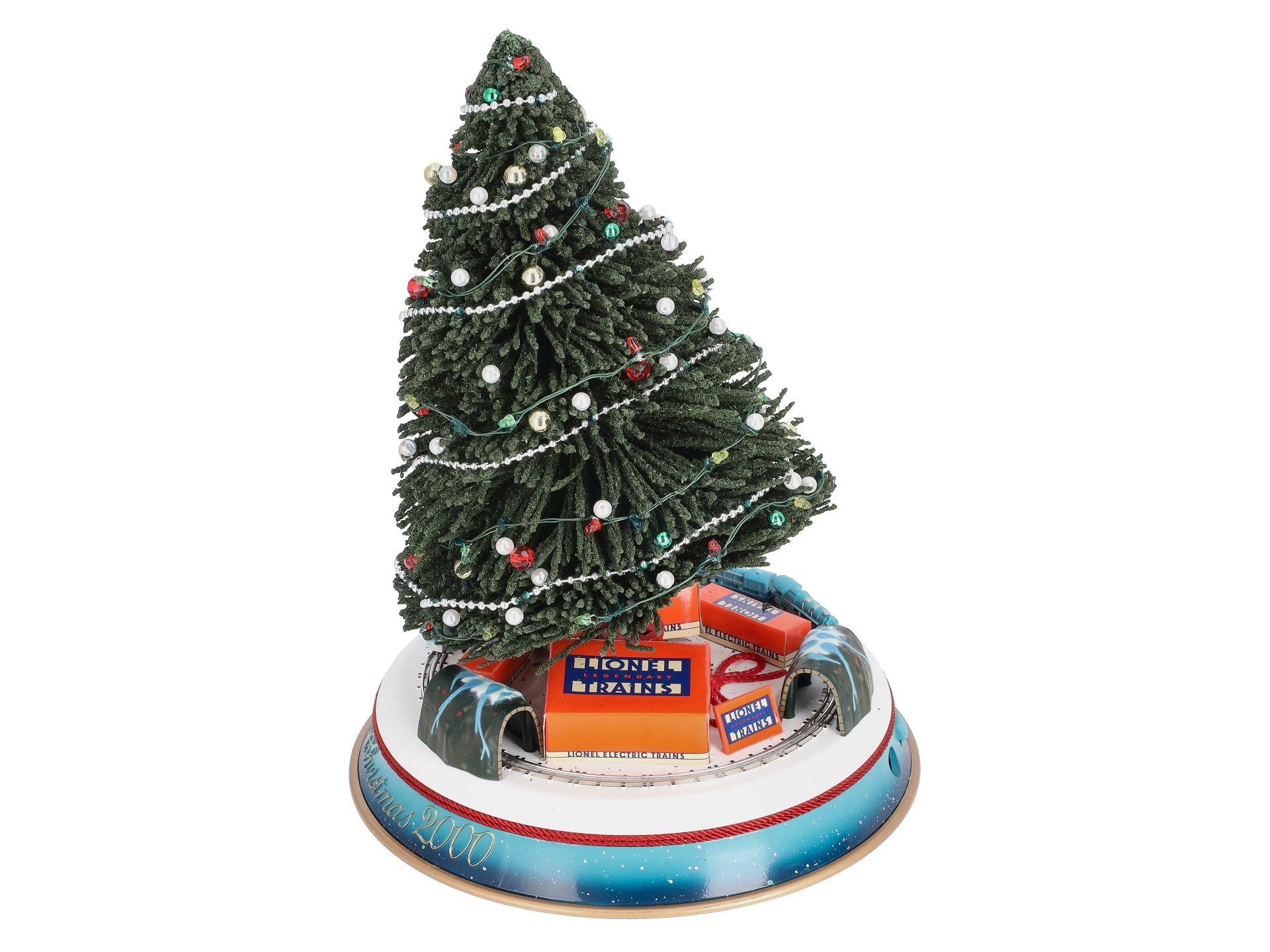 Lionel 7-22991 O Gauge Christmas Tree w/Blue Comet Train EX/Box