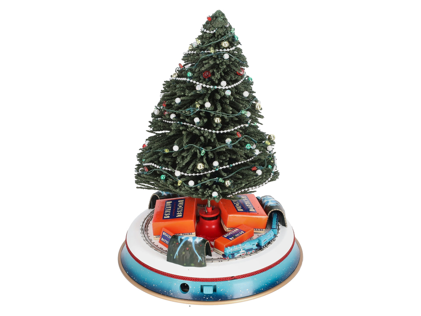 Lionel 7-22991 O Gauge Christmas Tree w/Blue Comet Train EX/Box