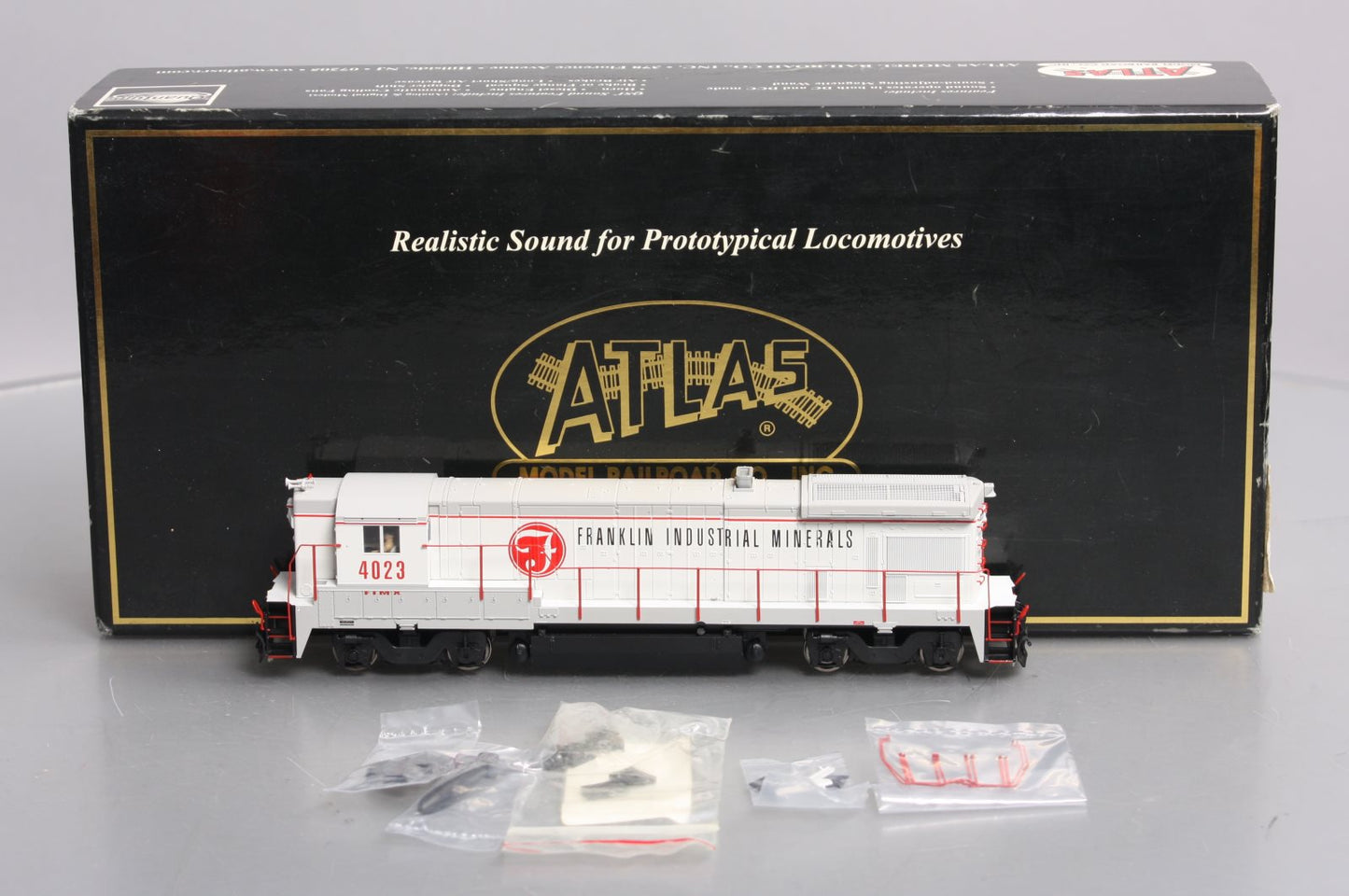 Atlas 8192 HO Franklin Industrial Minerals B23-7 High Nose with Sound #4023