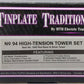 MTH 10-1043 Std Gauge Tinplate High-Tension Tower Set (Set of 3) #94 LN/Box