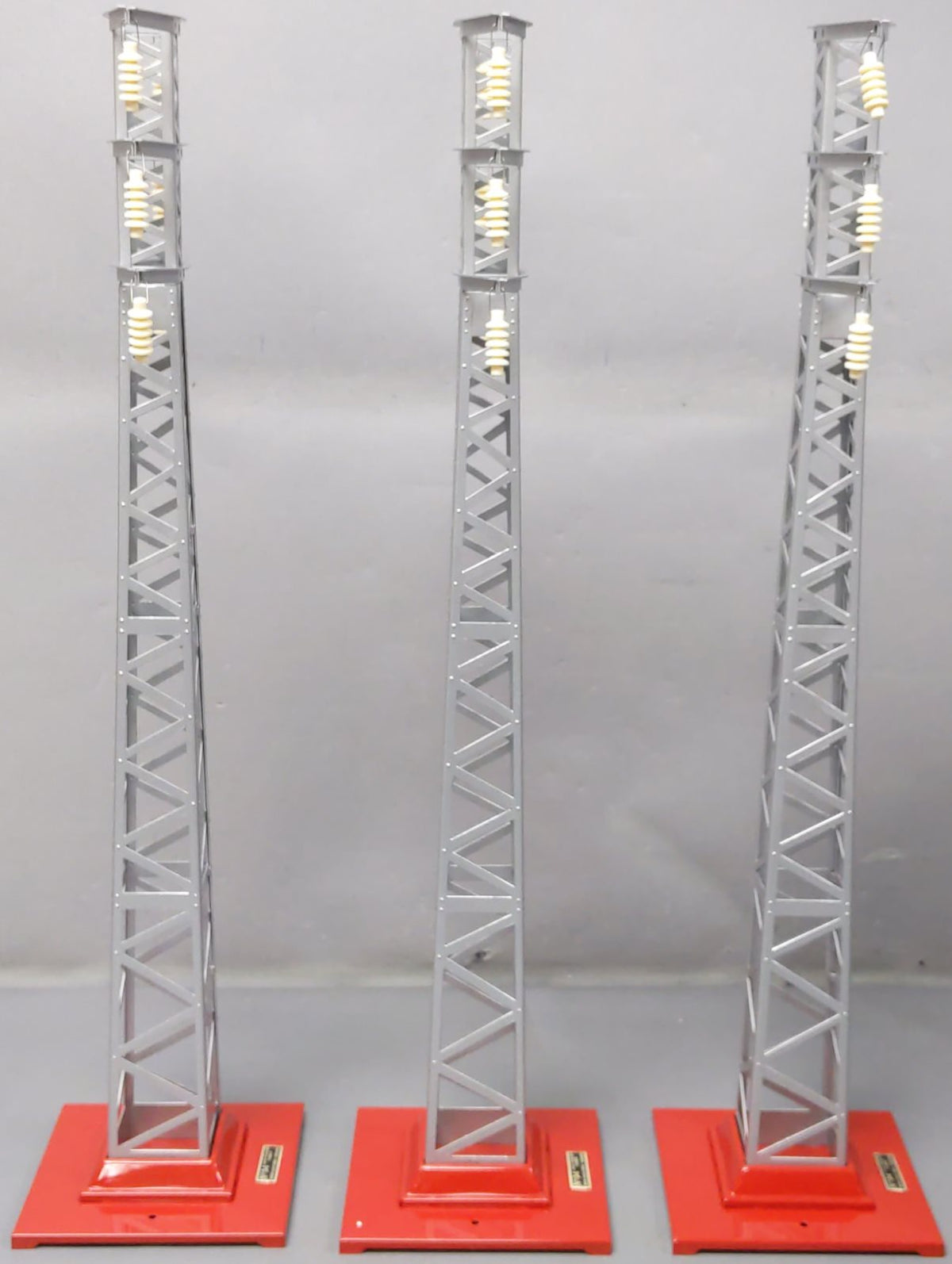 MTH 10-1043 Std Gauge Tinplate High-Tension Tower Set (Set of 3) #94 LN/Box