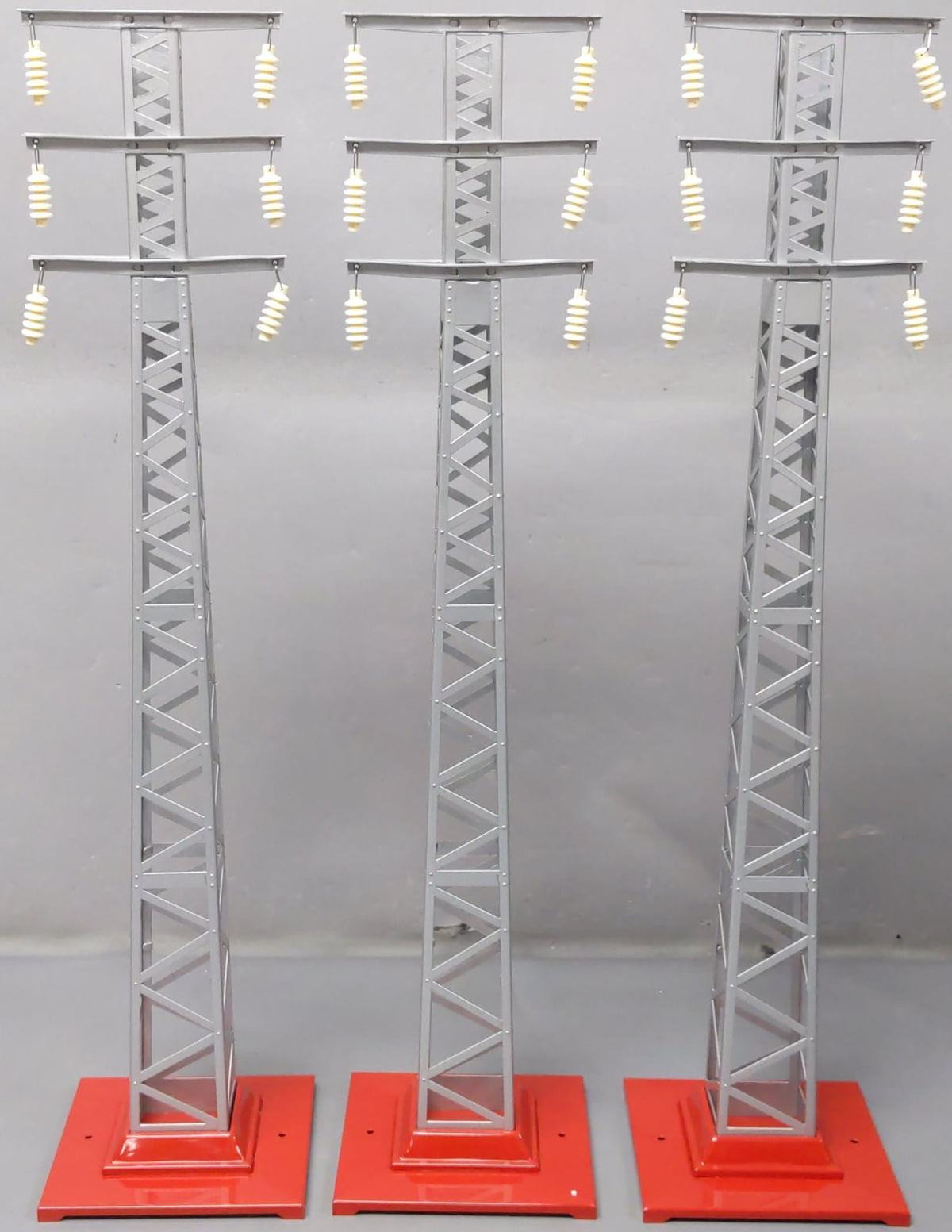 MTH 10-1043 Std Gauge Tinplate High-Tension Tower Set (Set of 3) #94 LN/Box