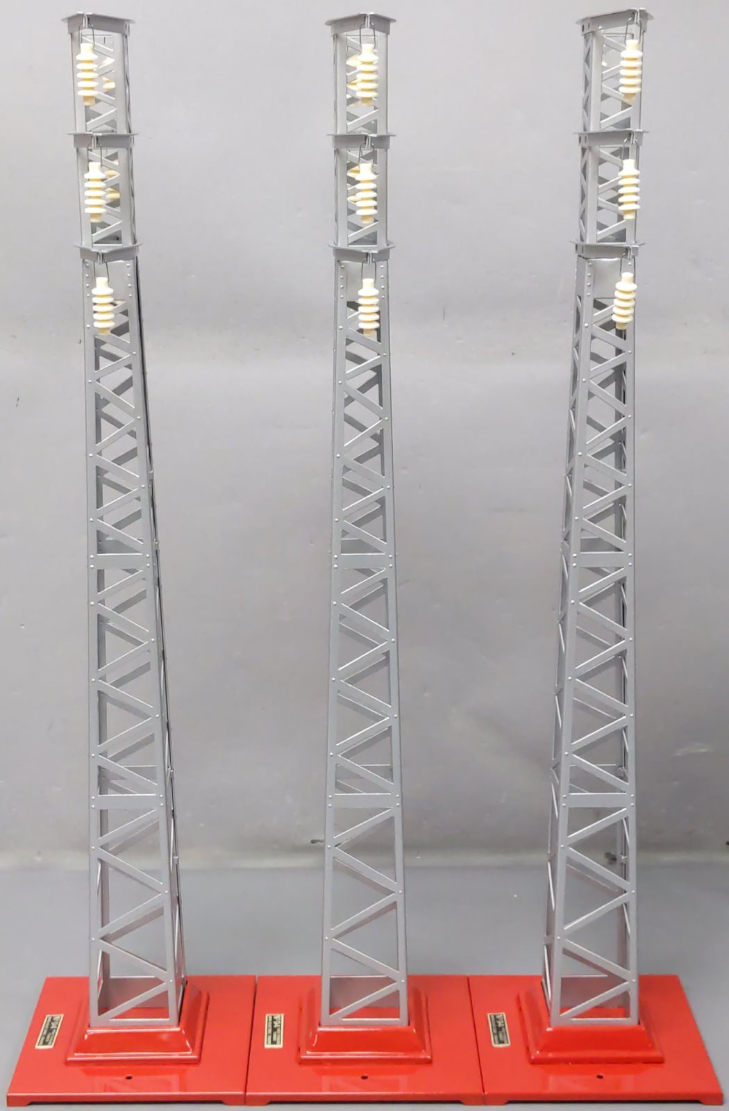 MTH 10-1043 Std Gauge Tinplate High-Tension Tower Set (Set of 3) #94 LN/Box