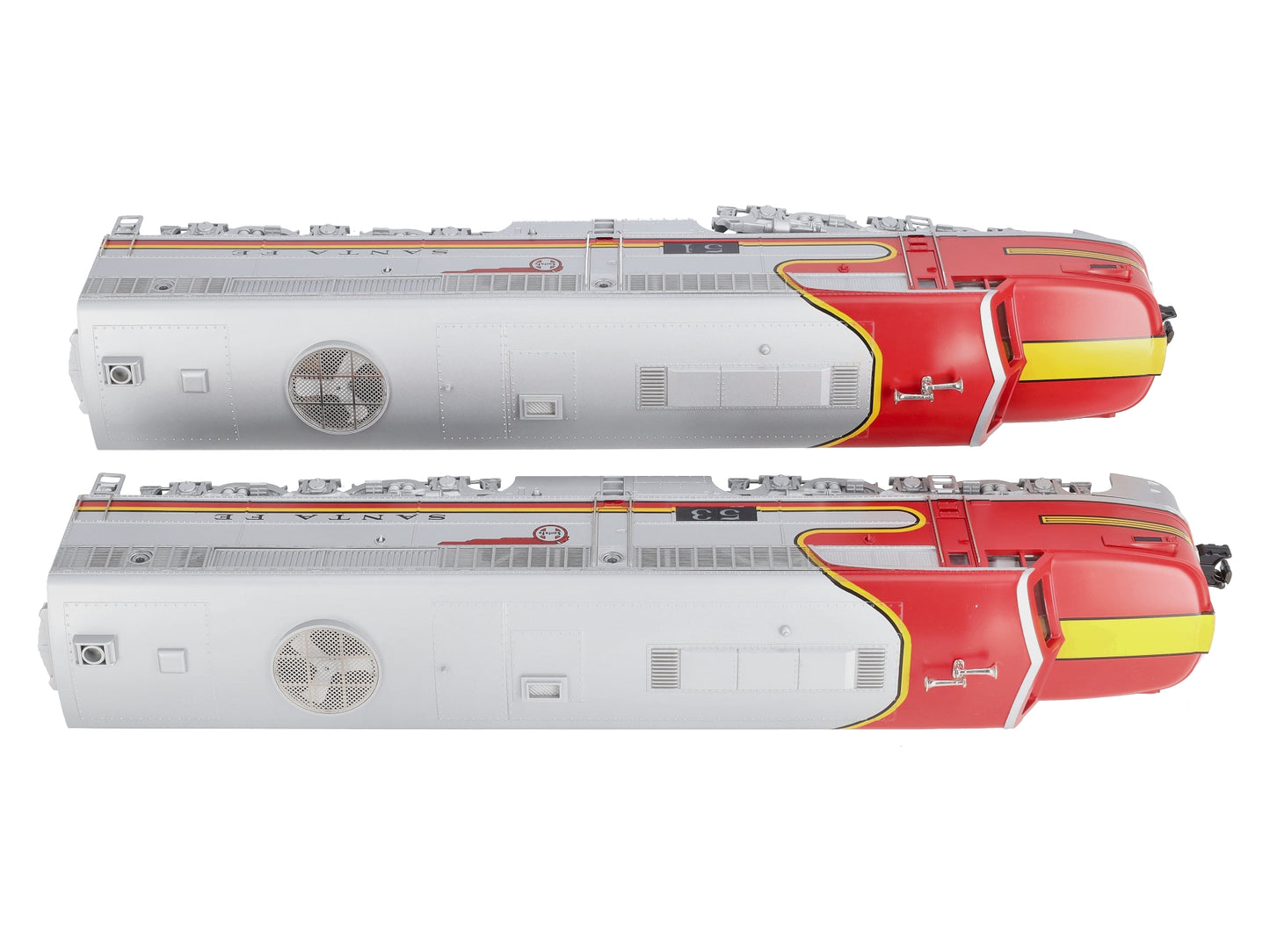 MTH 20-2024-0 O Santa Fe Alco PA AA 3 Rail Horn Diesel Engine Set w/PS1 #51/53 LN/Box
