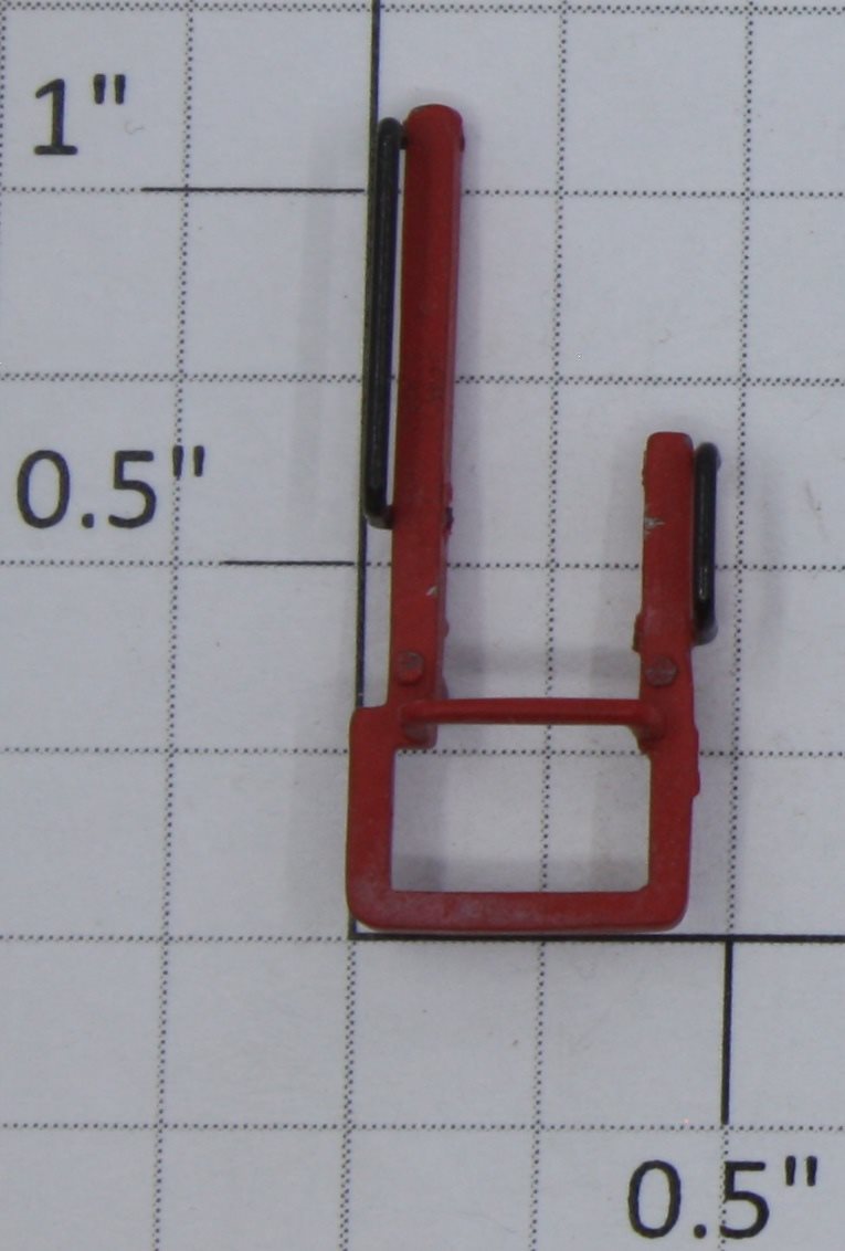 K-Line K7751-01-02R Red Left Hand Ladder with Handrails