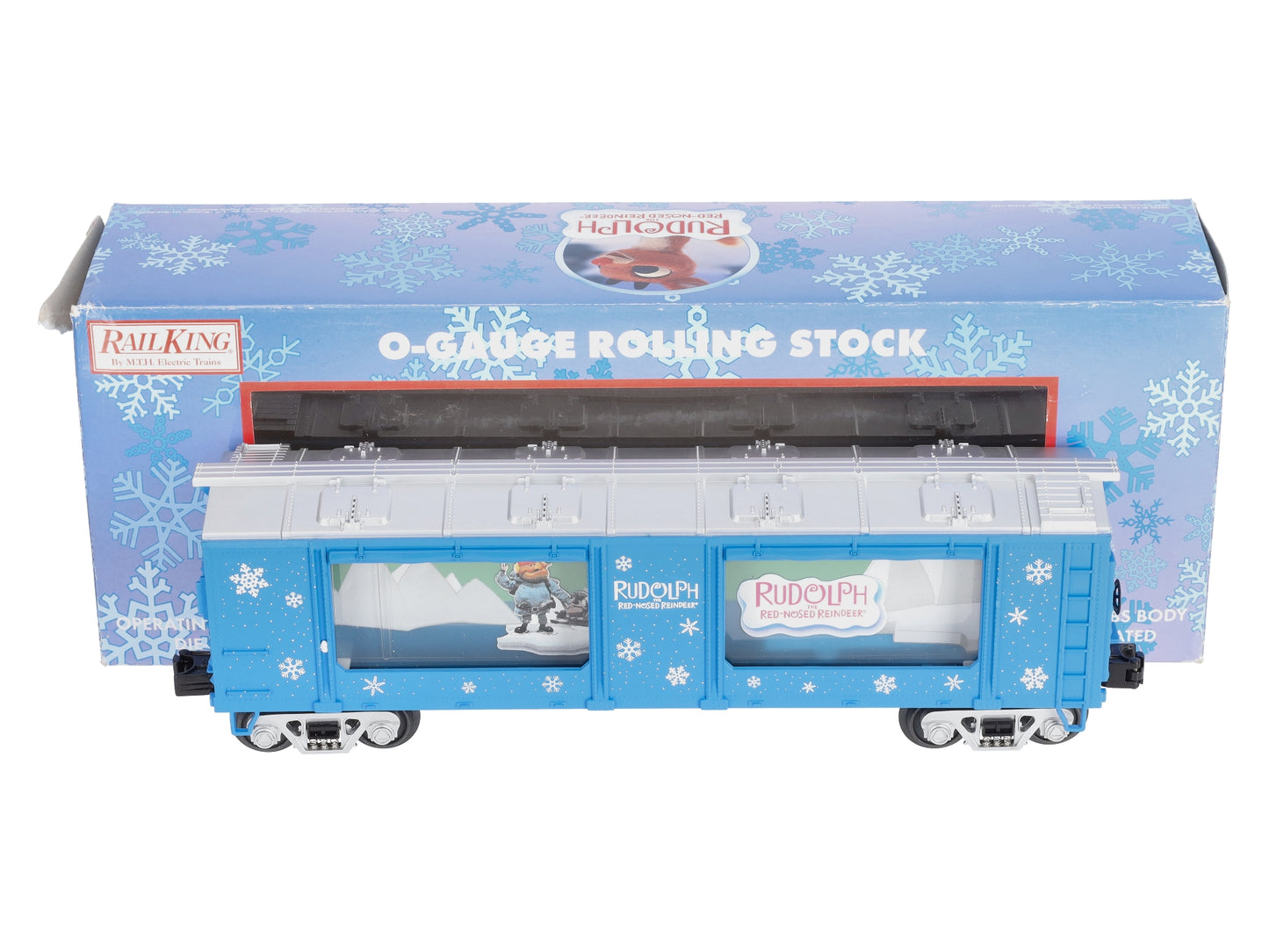 MTH 30-79183 O Gauge Rudolph Reindeer Action Car
