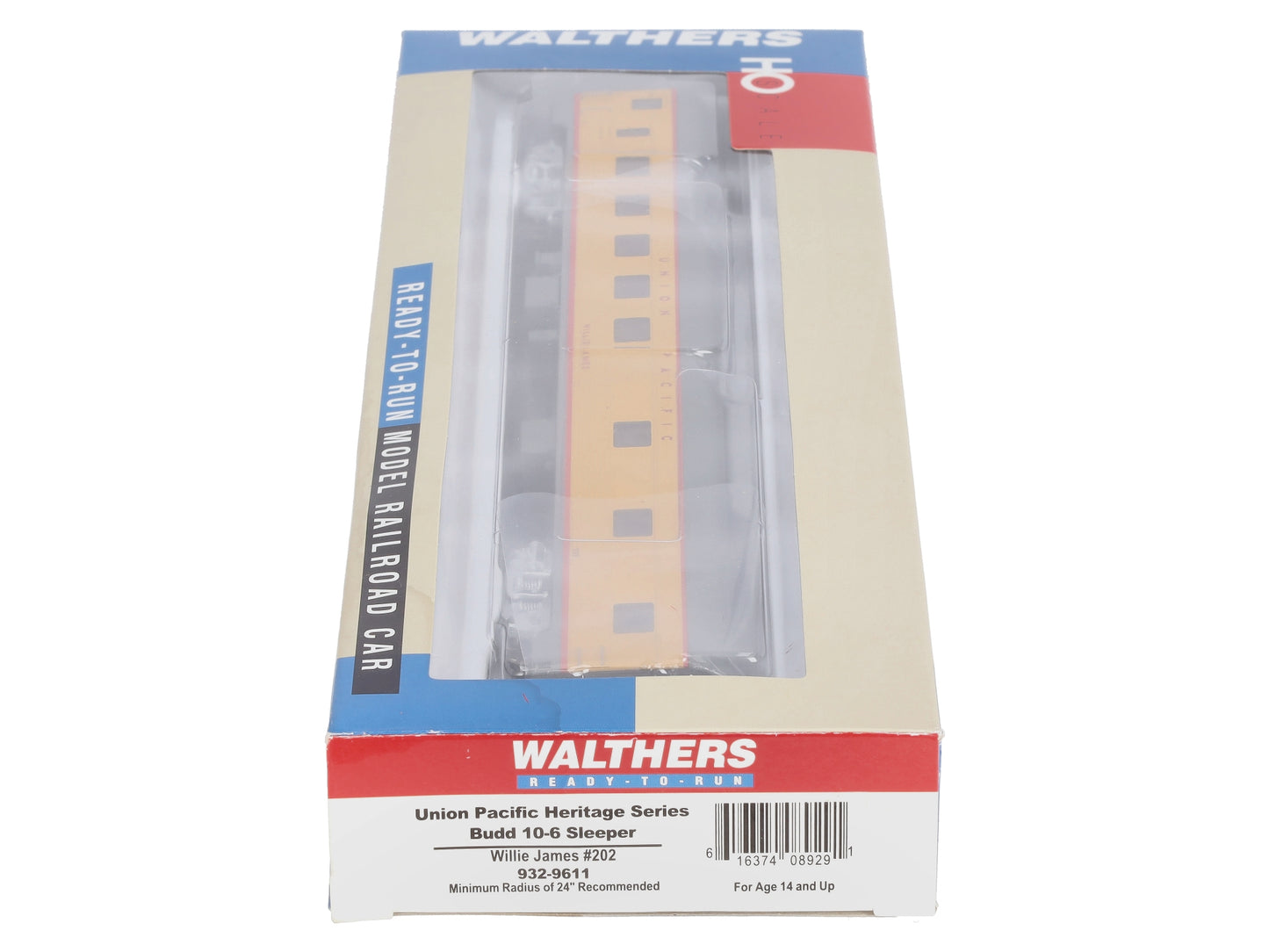 Walthers 932-9611 HO Union Pacific Heritage "Willie James" Budd 10-6 Sleeper