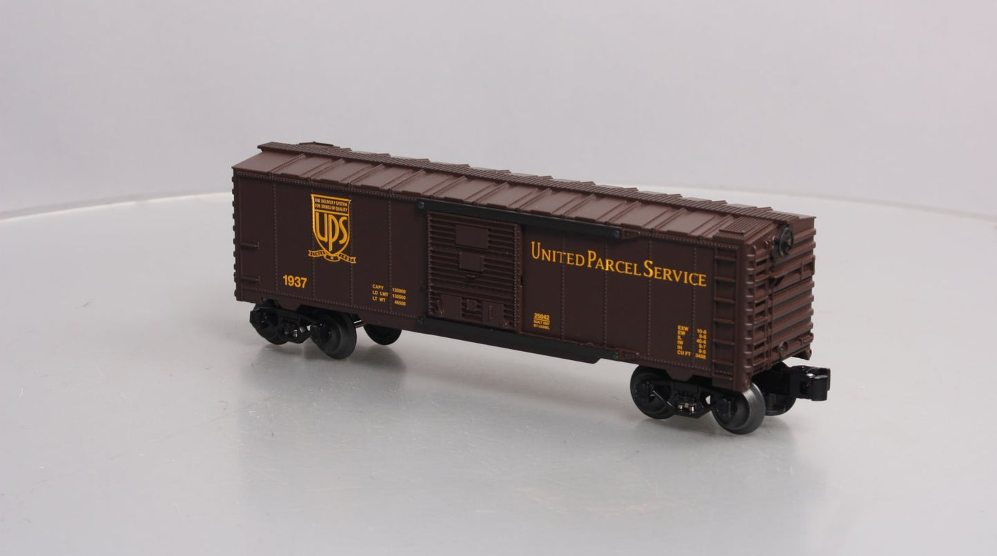 Lionel 6-25042 O Gauge UPS Centennial Boxcar #1937 NIB