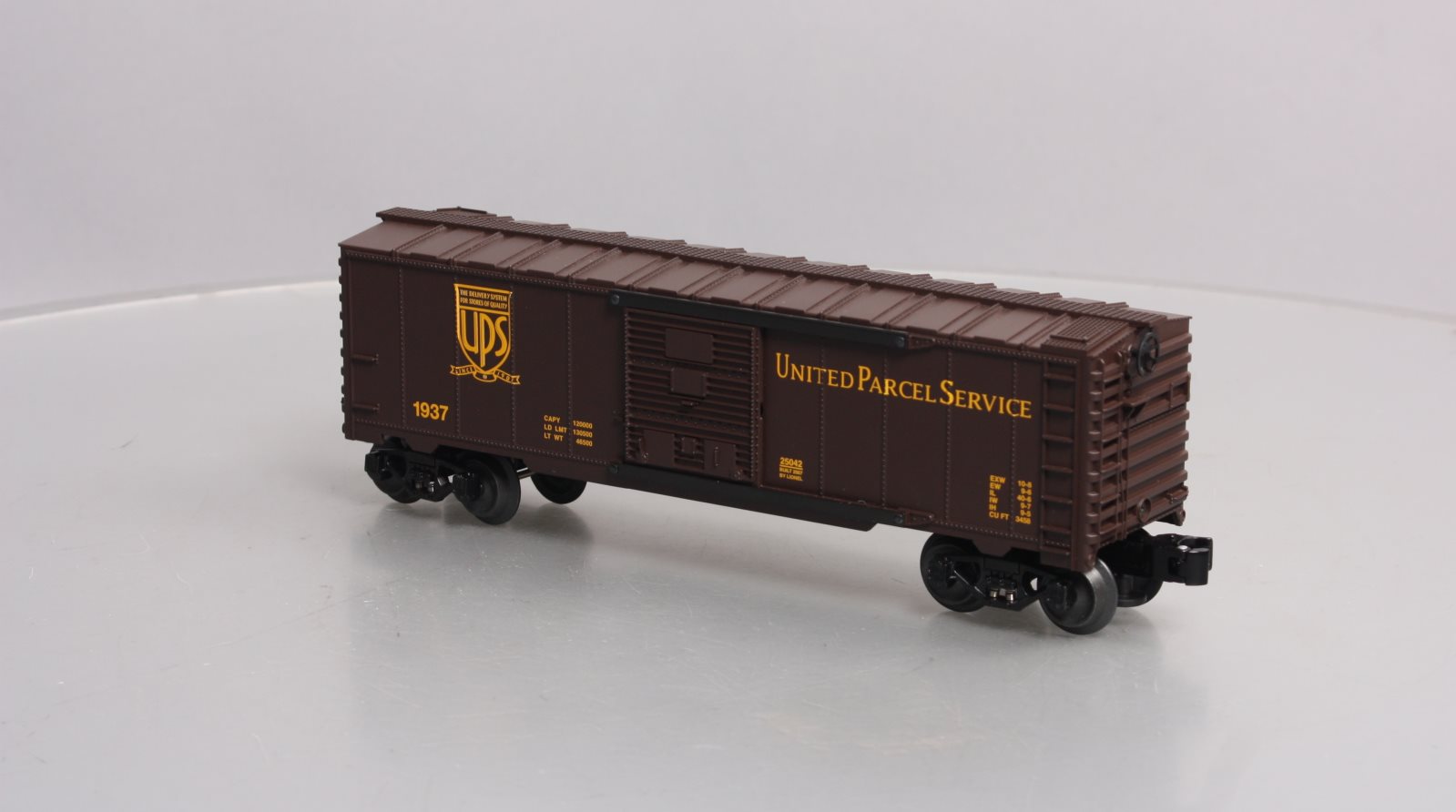 Lionel 6-25042 O Gauge UPS Centennial Boxcar #1937 NIB