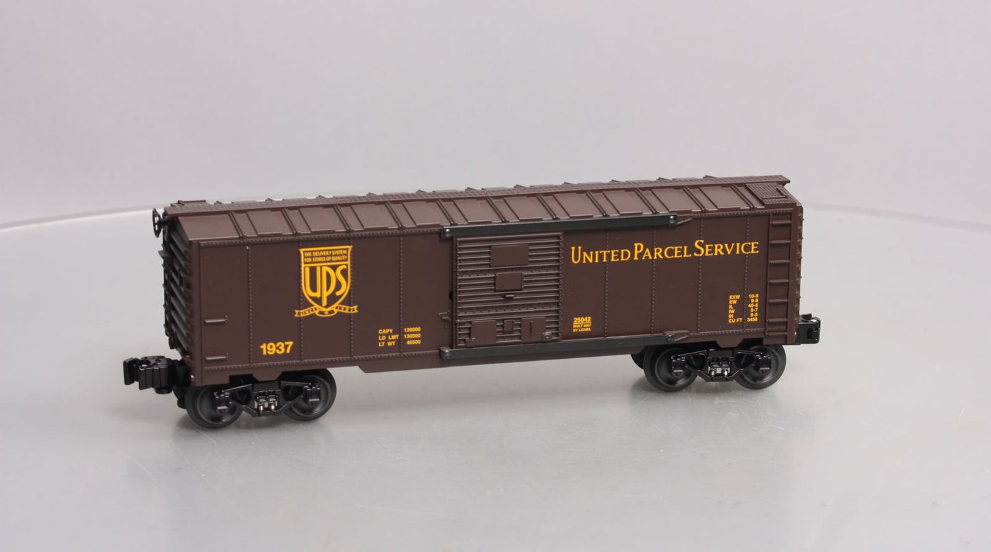 Lionel 6-25042 O Gauge UPS Centennial Boxcar #1937 NIB